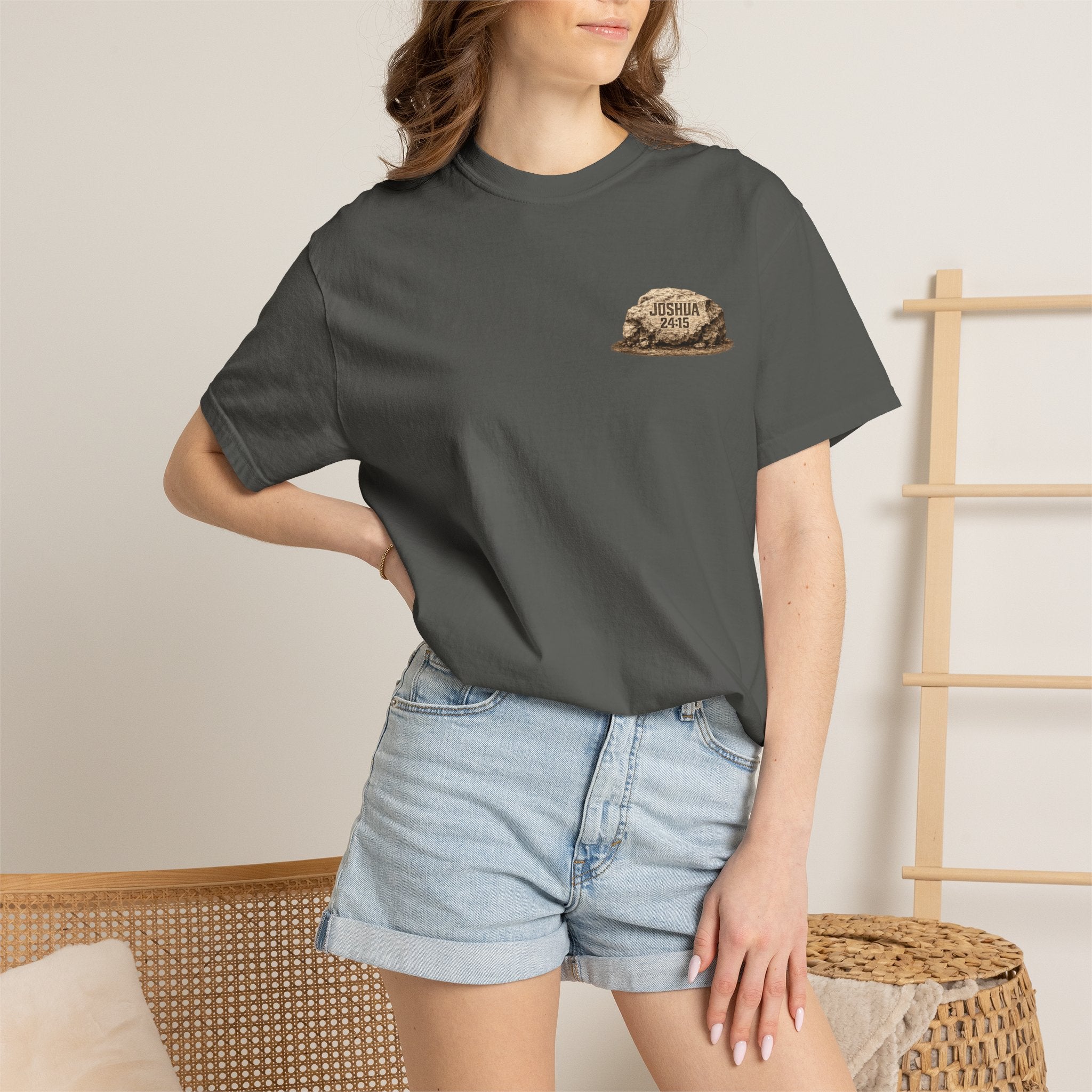 Choose This Day | Joshua 24:15 Christian T-Shirt | Faith Without Works