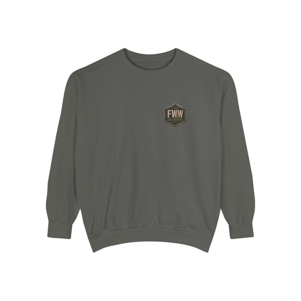 For His Own | 1 Timothy 5:8 Christian Crewneck | Faith Without Works