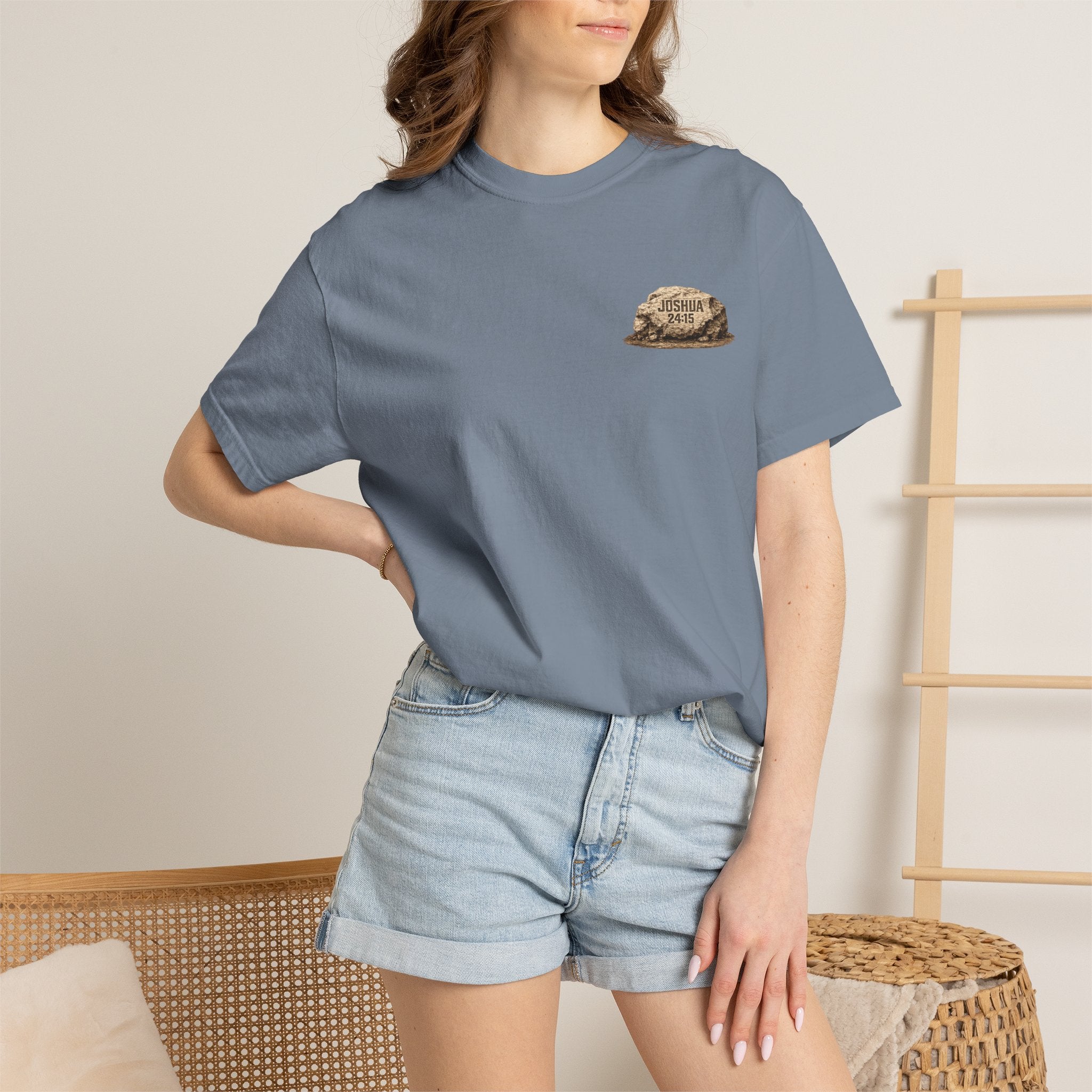As for Me and My House | Joshua 24:15 Christian T-Shirt | Faith Without Works