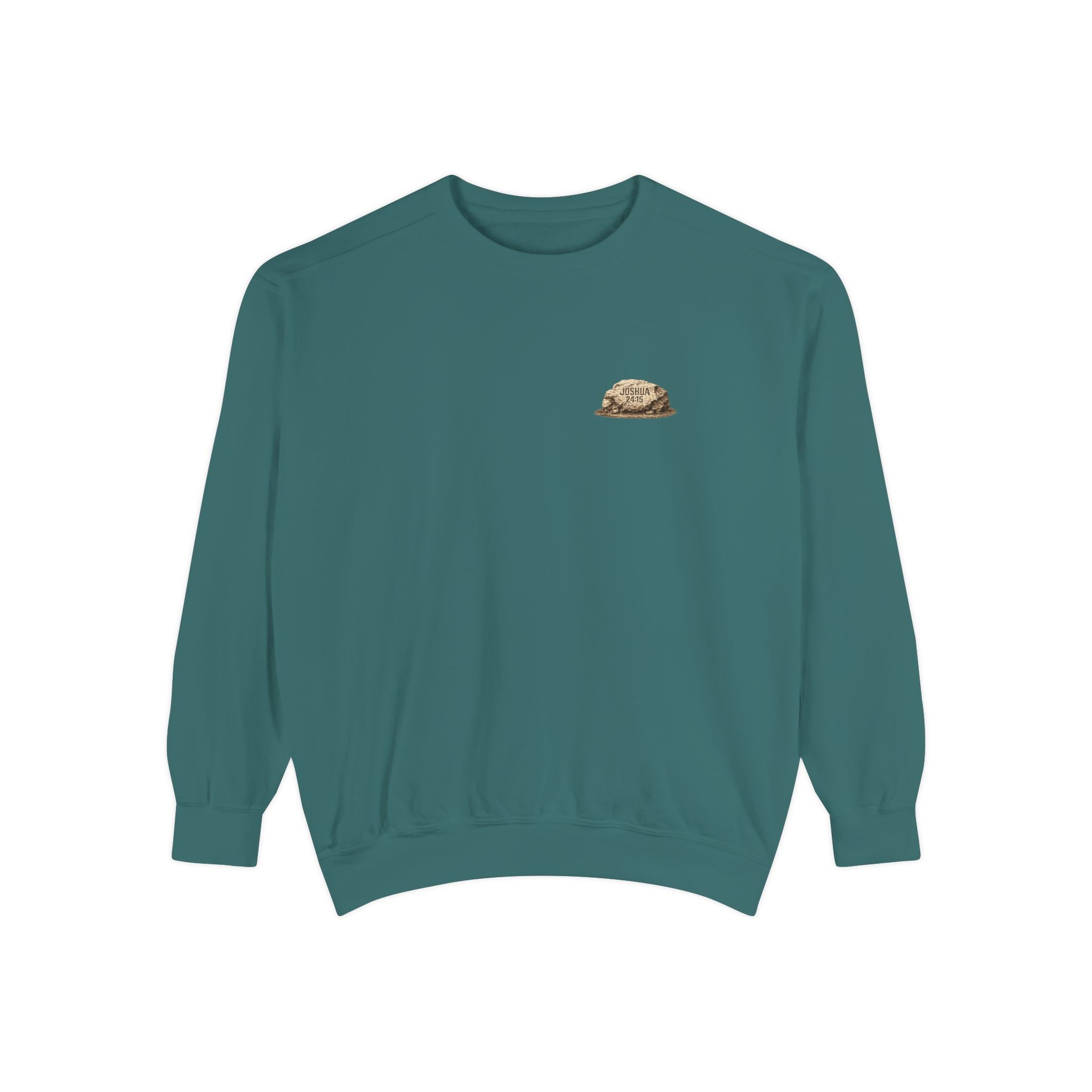 As for Me and My House | Joshua 24:15 Christian Crewneck Sweatshirt | Faith Without Works