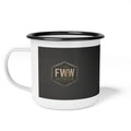 Faith at Work | Colossians 3:23 Christian Enamel Camp Mug | Faith Without Works