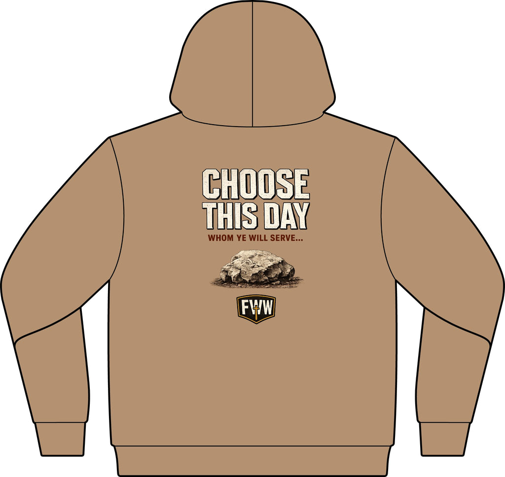 Choose This Day | Joshua 24:15 Christian Hoodie | Faith Without Works