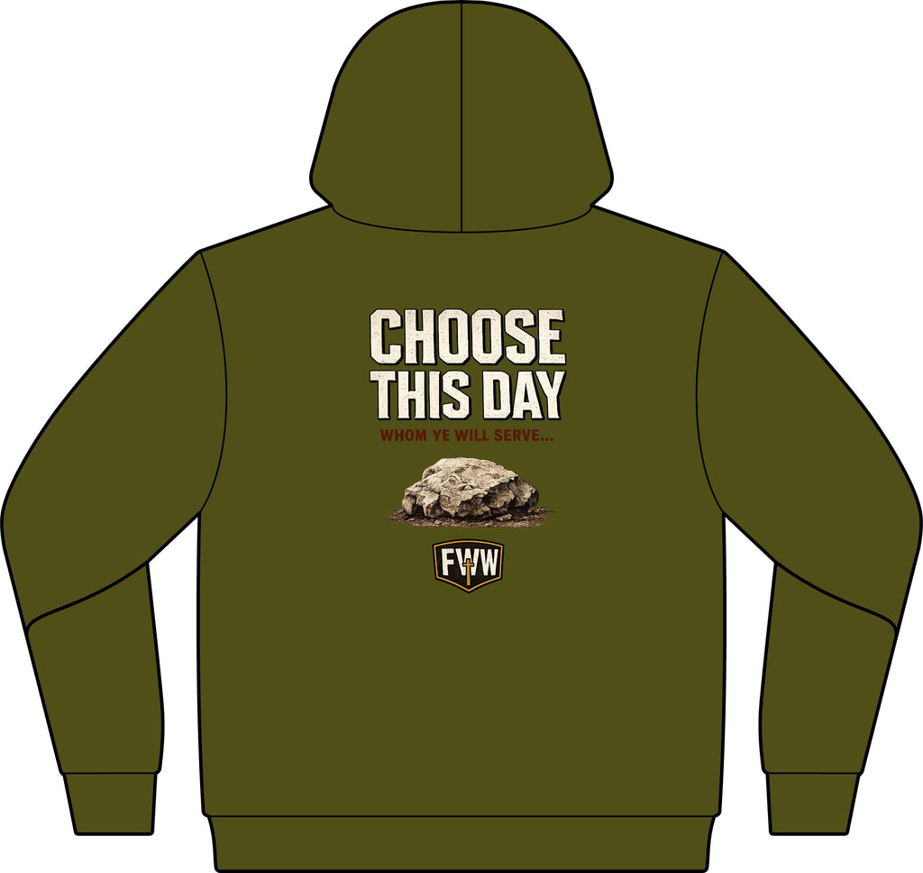 Choose This Day | Joshua 24:15 Christian Hoodie | Faith Without Works