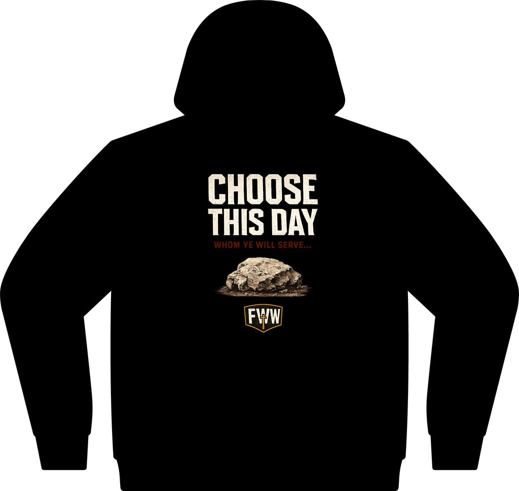 Choose This Day | Joshua 24:15 Christian Hoodie | Faith Without Works