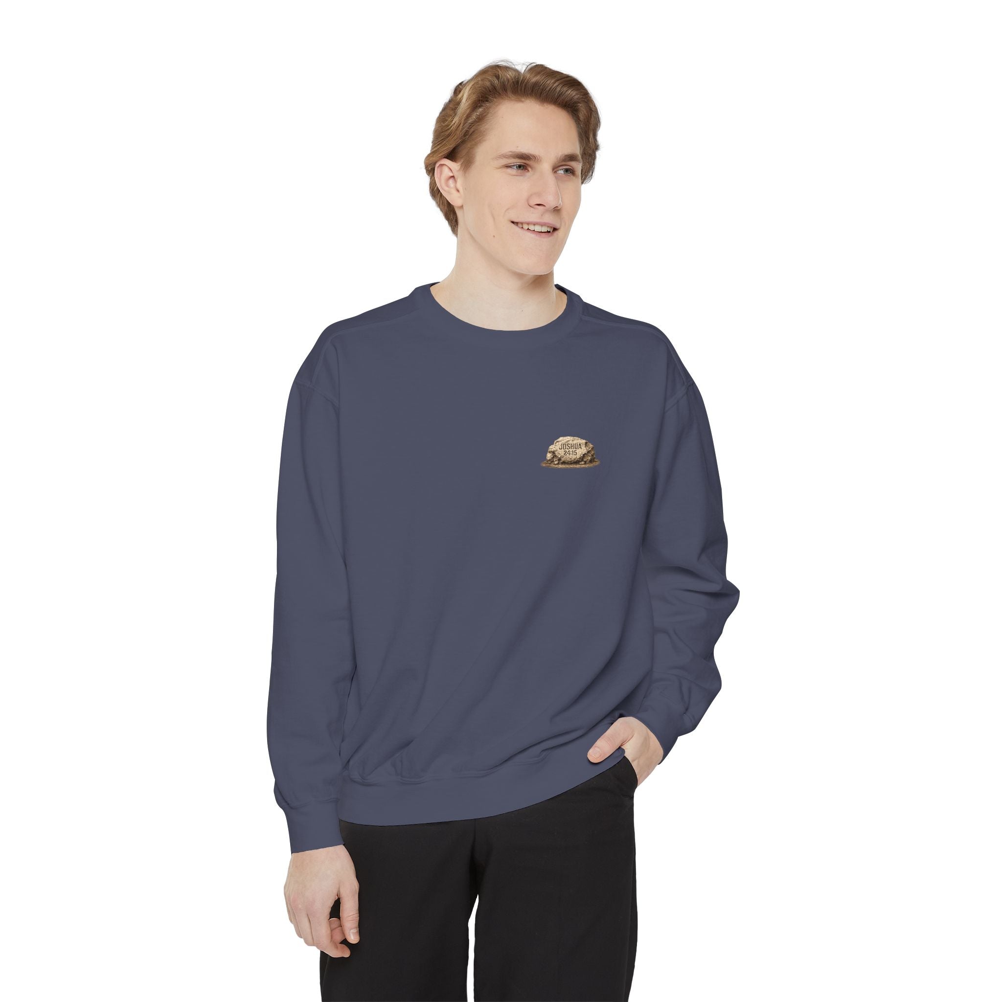 Choose This Day Sweatshirt — "Choose This Day Whom Ye Will Serve" Graphic Crewneck