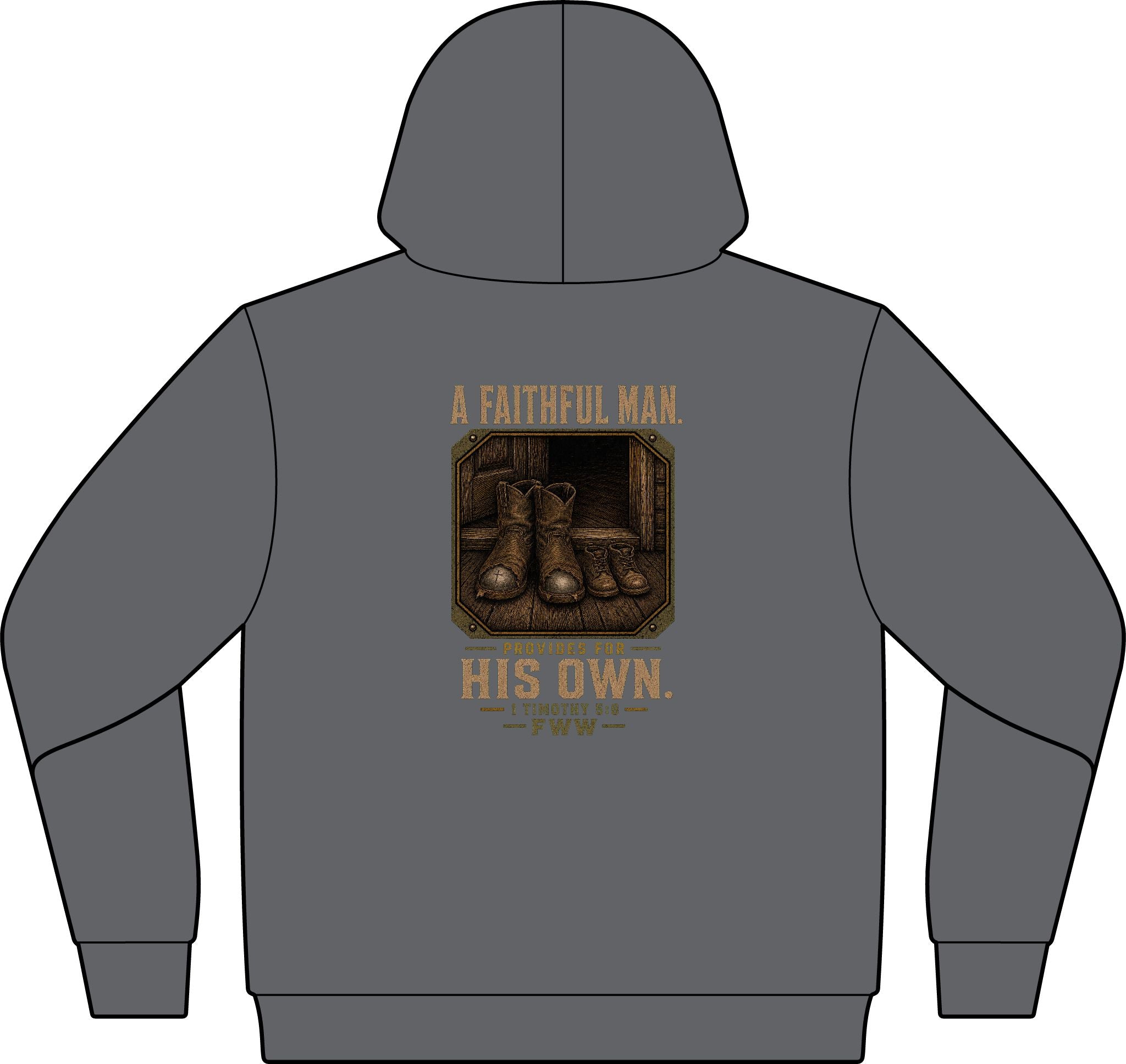 For His Own | 1 Timothy 5:8 Christian T-Shirt | Faith Without Works