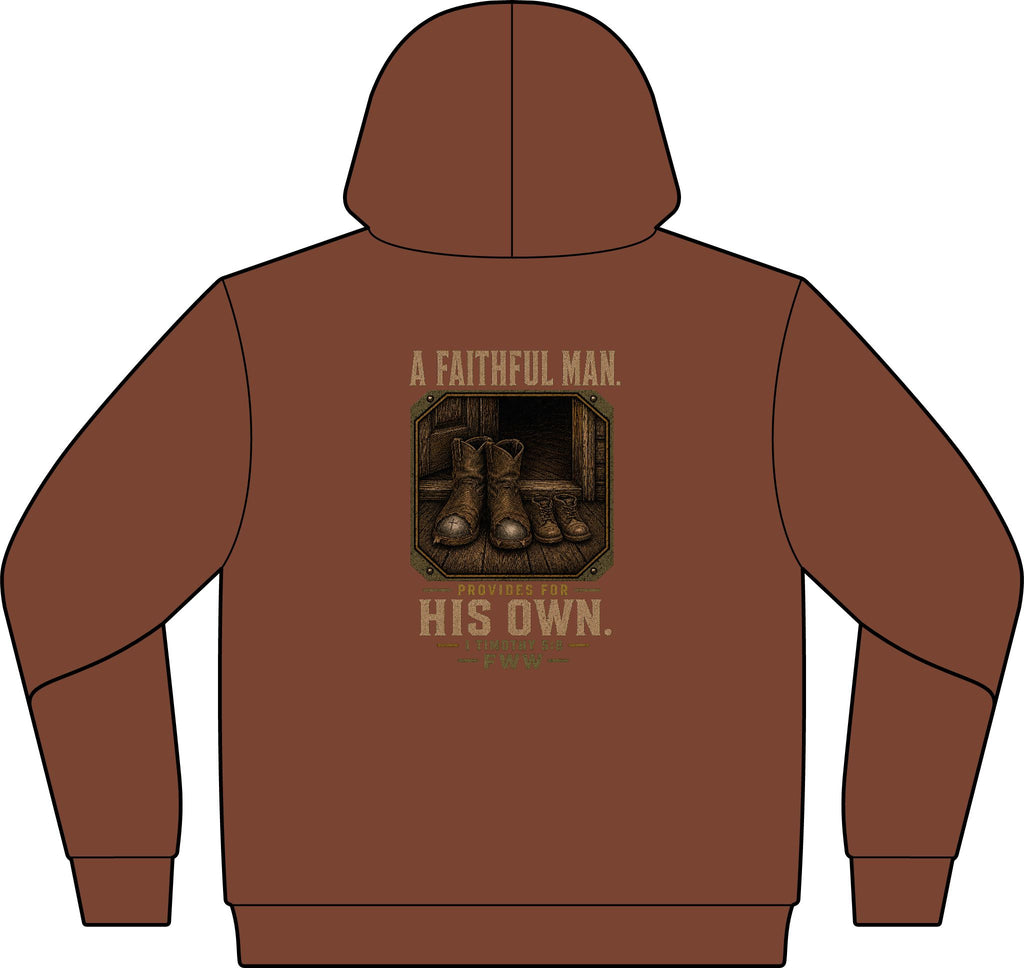 For His Own | 1 Timothy 5:8 Christian T-Shirt | Faith Without Works