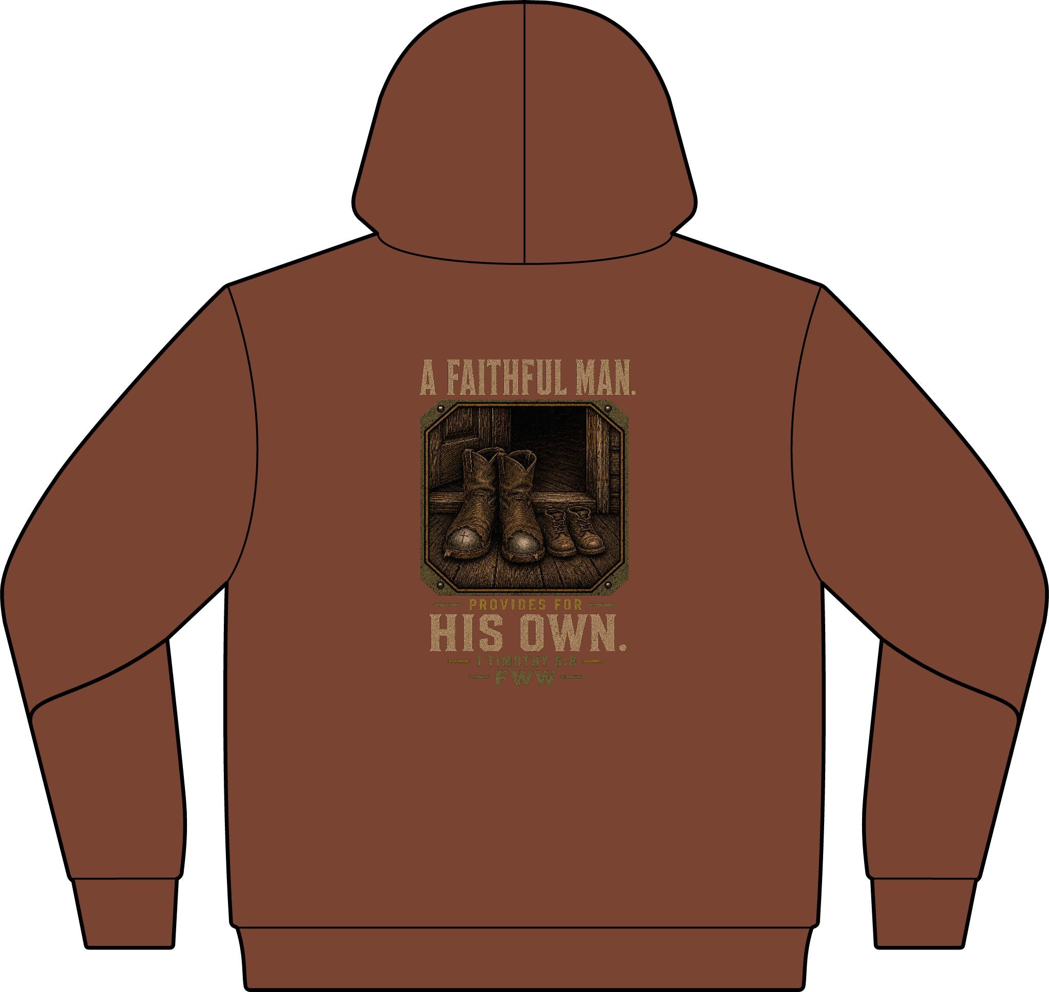 For His Own | 1 Timothy 5:8 Christian T-Shirt | Faith Without Works