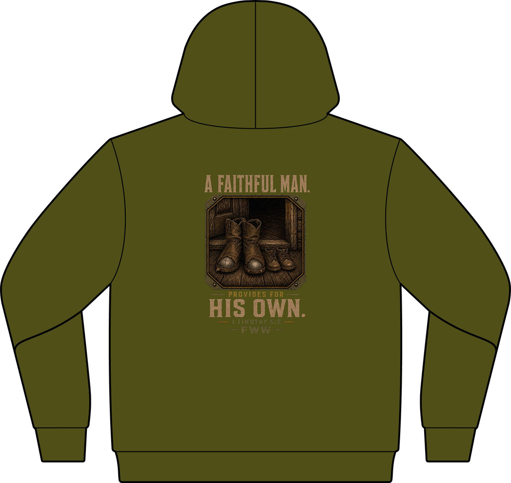 For His Own | 1 Timothy 5:8 Christian T-Shirt | Faith Without Works