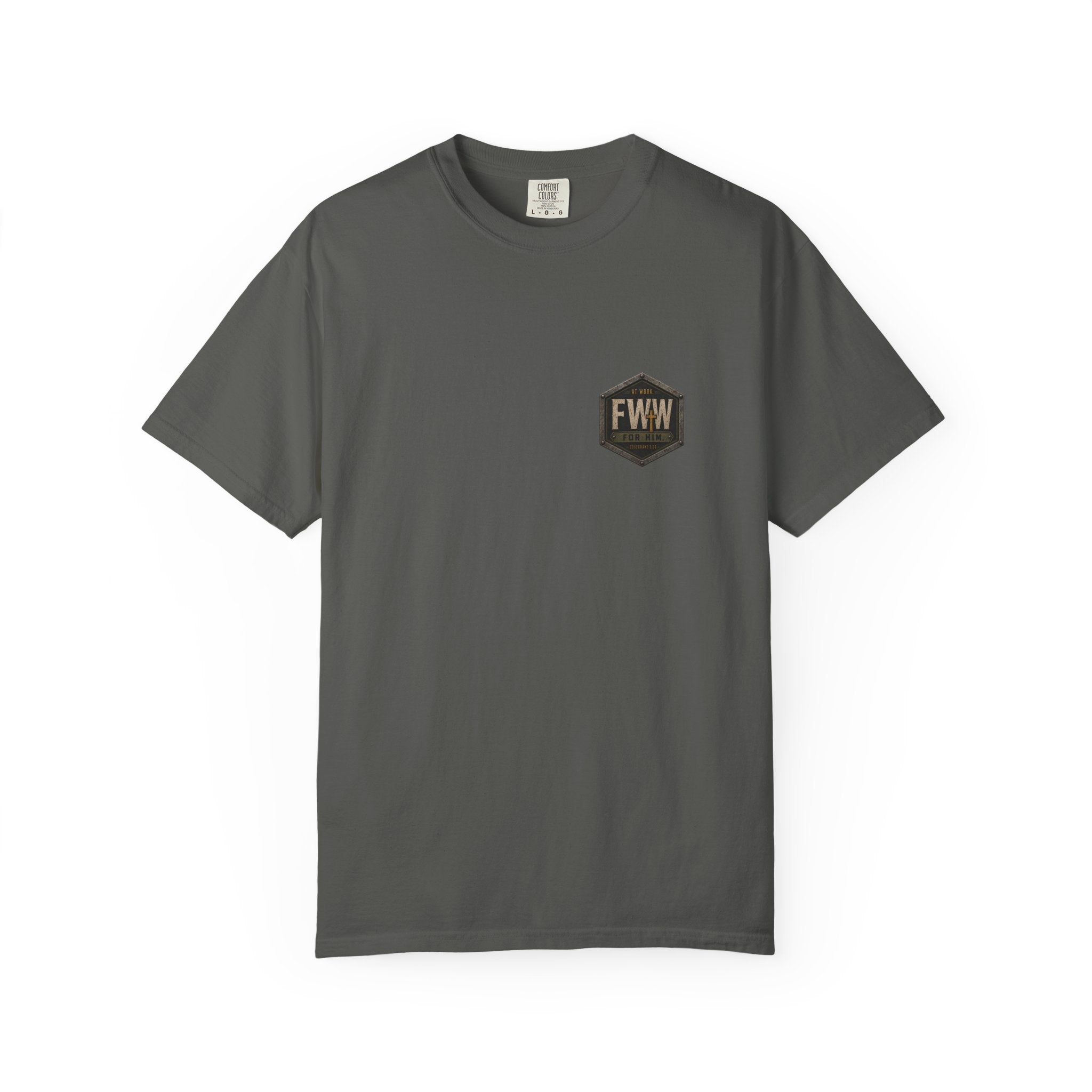 Calloused Hands. Clean Heart. | Colossians 3:22 Christian T-Shirt | Faith Without Works