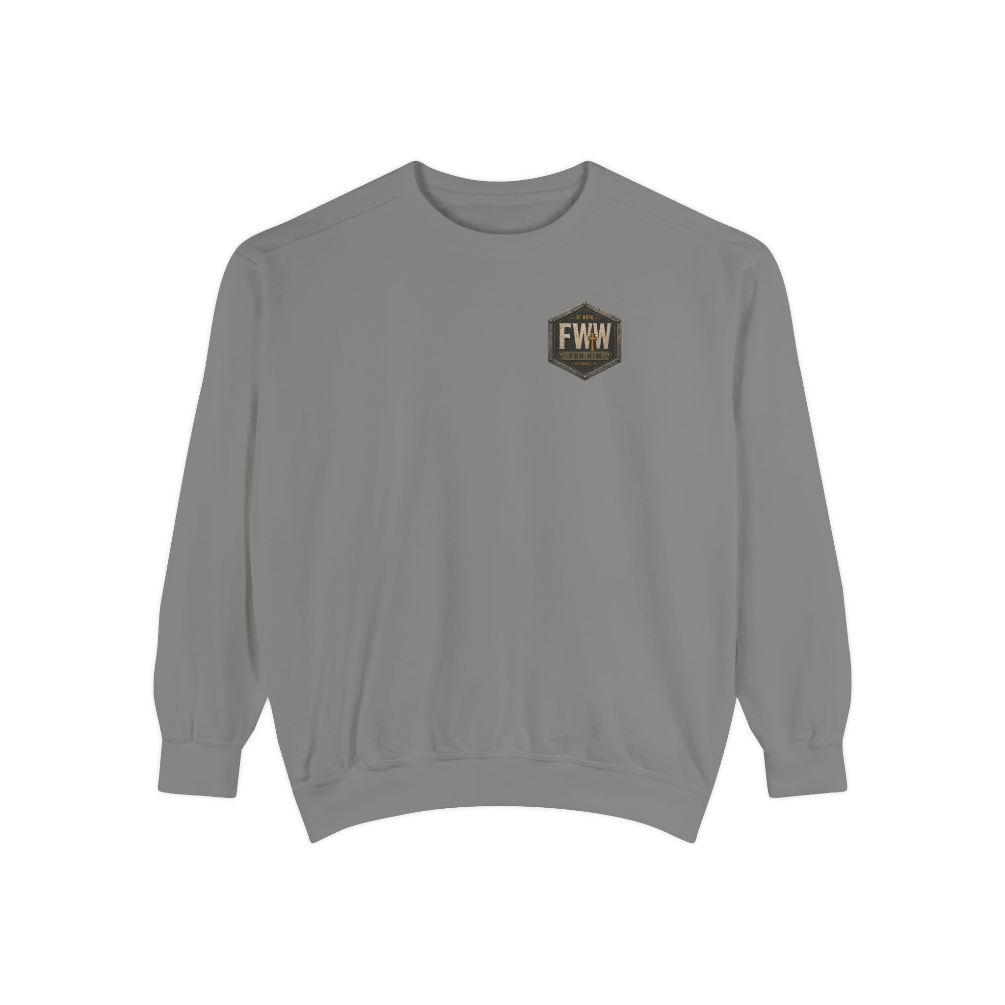 Dirty Hands. Clean Conscience. | 1 Thessalonians 4:11–12 Christian Crewneck | Faith Without Works