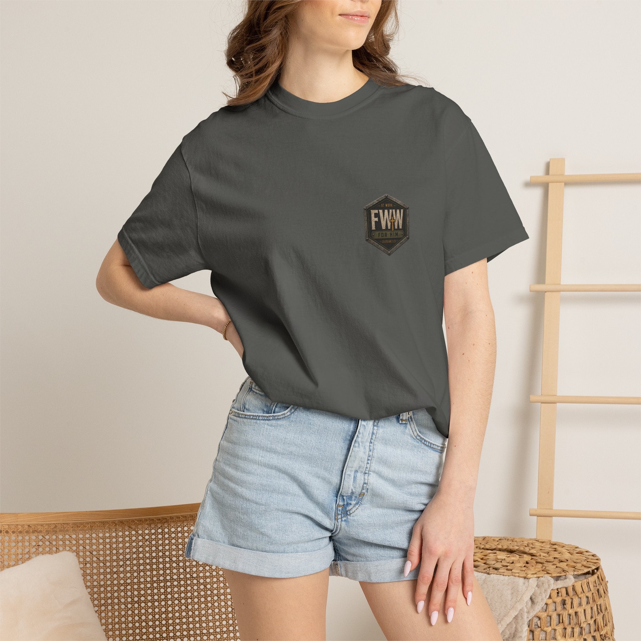 Calloused Hands. Clean Heart. | Colossians 3:22 Christian T-Shirt | Faith Without Works