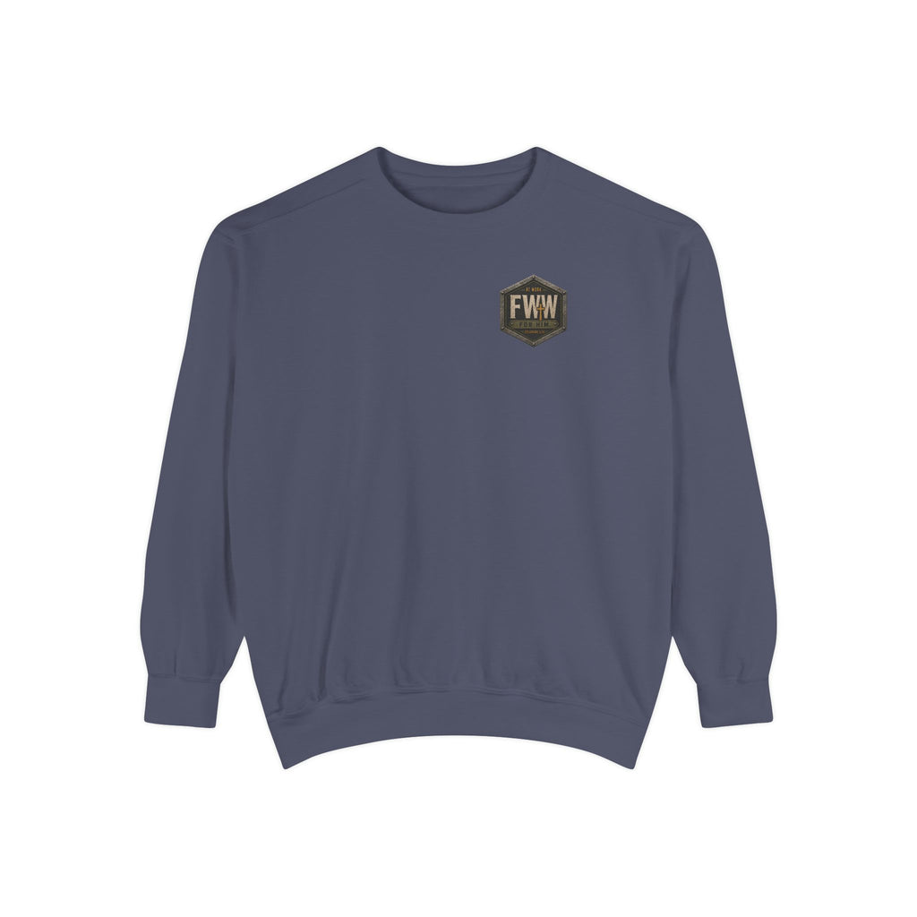 Dirty Hands. Clean Conscience. | 1 Thessalonians 4:11–12 Christian Crewneck | Faith Without Works