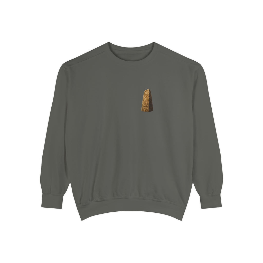 This Stone Shall Be a Witness | Joshua 24:27 Christian Crewneck Sweatshirt | Faith Without Works