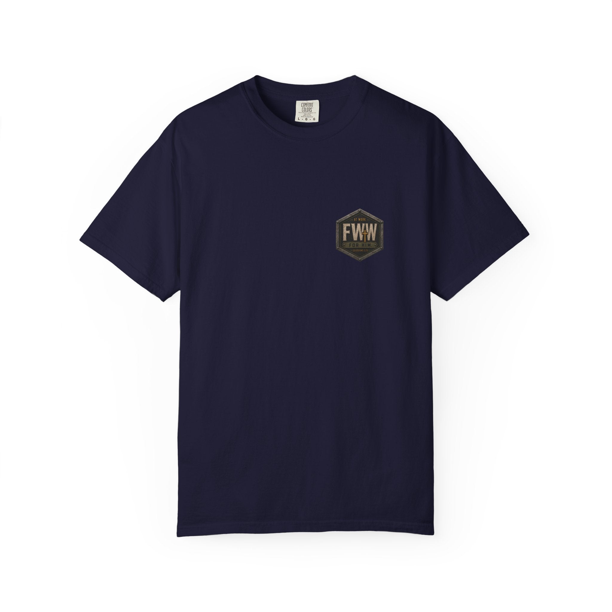 Dirty Hands. Clean Conscience. | 1 Thessalonians 4:11–12 Christian T-Shirt | Faith Without Works