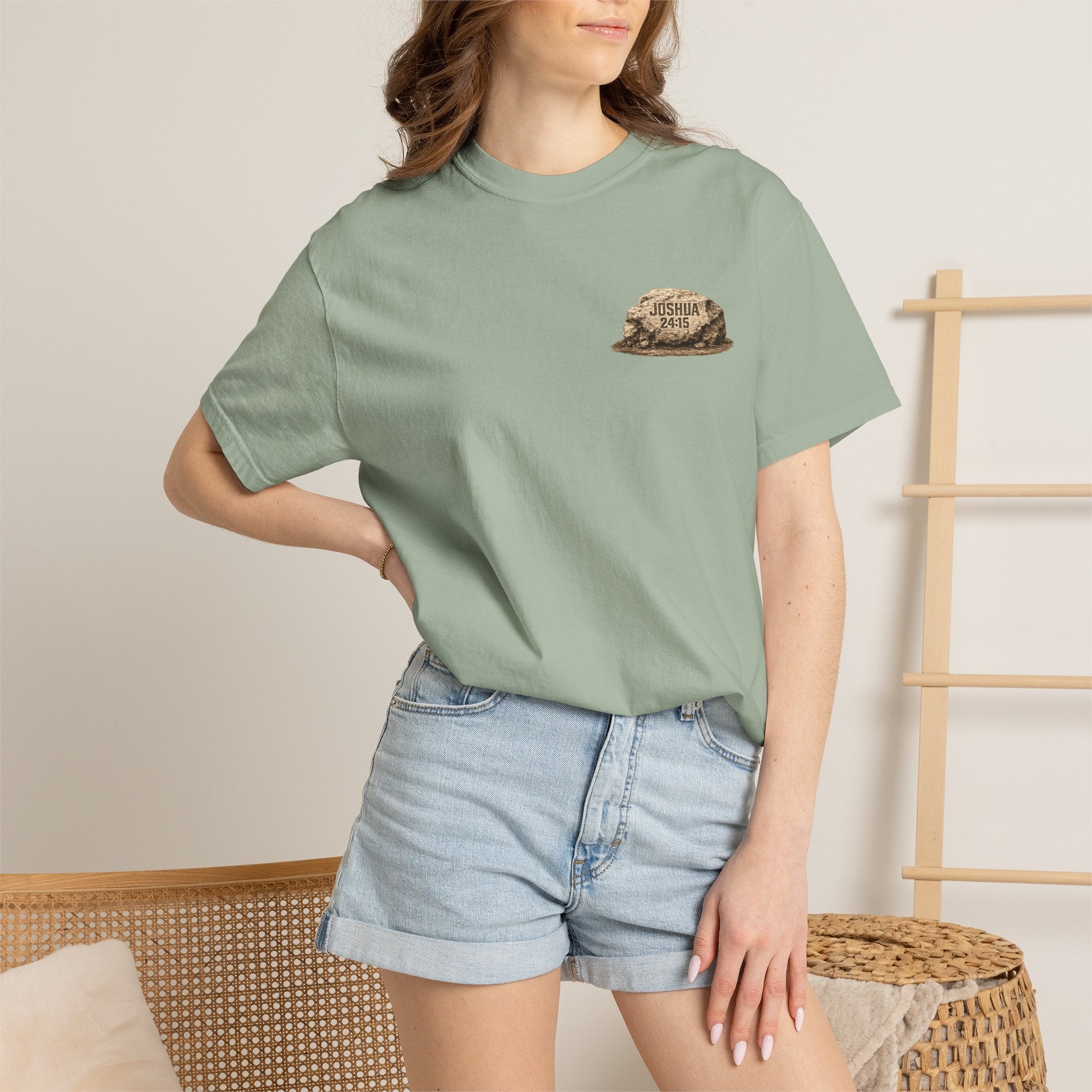 Choose This Day | Joshua 24:15 Christian T-Shirt | Faith Without Works