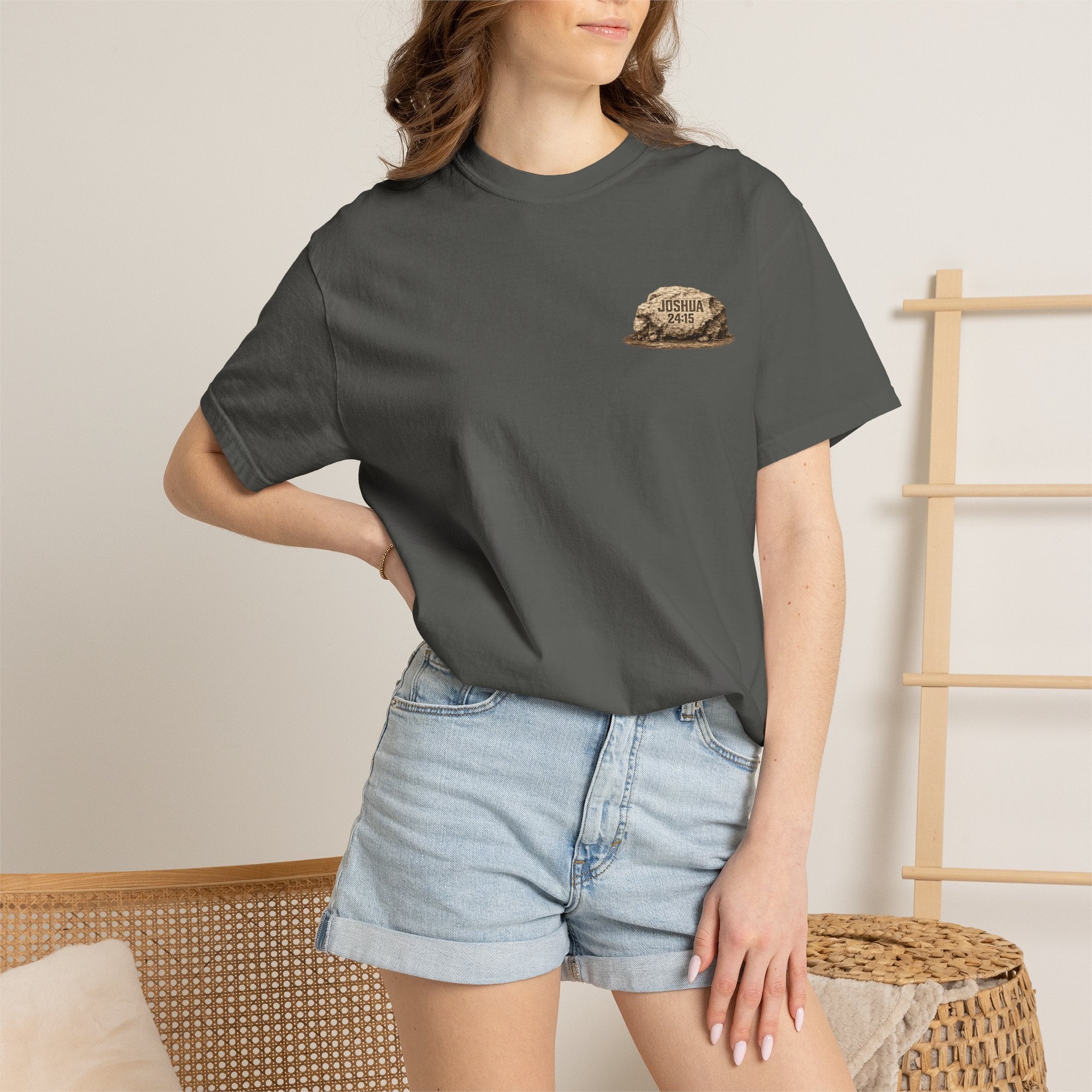 As for Me and My House | Joshua 24:15 Christian T-Shirt | Faith Without Works