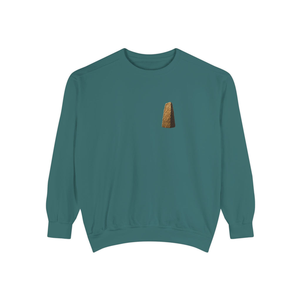 This Stone Shall Be a Witness | Joshua 24:27 Christian Crewneck Sweatshirt | Faith Without Works