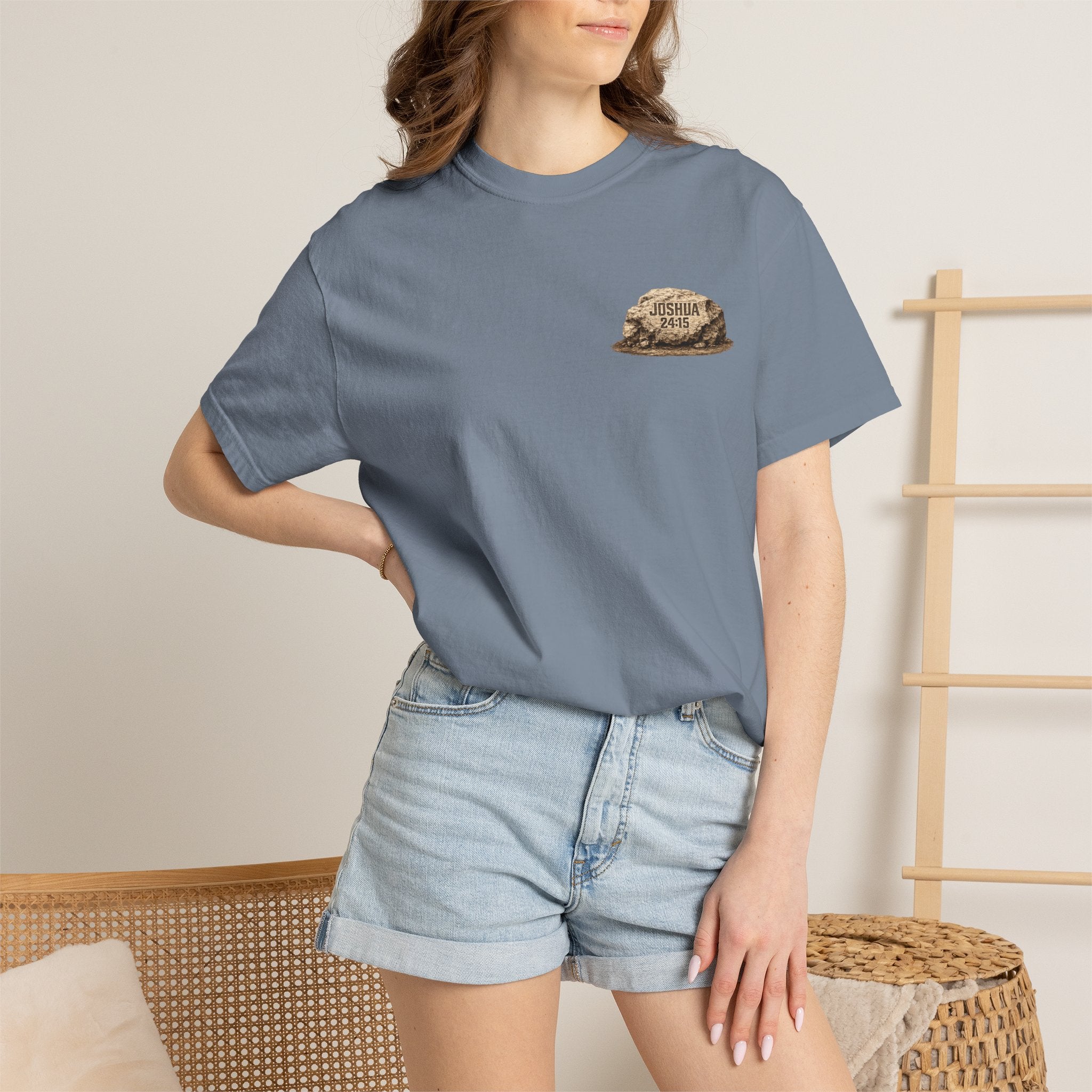Choose This Day | Joshua 24:15 Christian T-Shirt | Faith Without Works