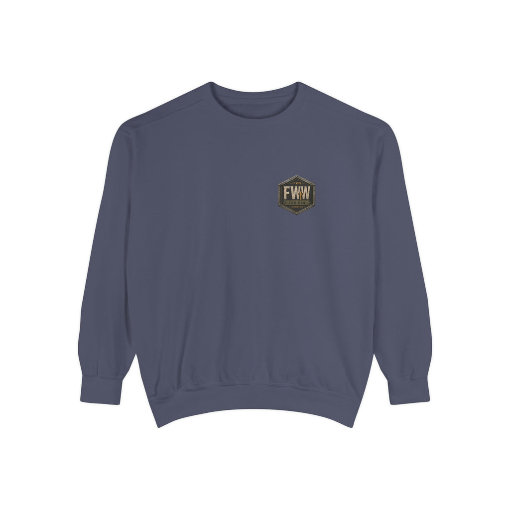 Calloused Hands. Clean Heart. | Colossians 3:22 Christian Crewneck | Faith Without Works