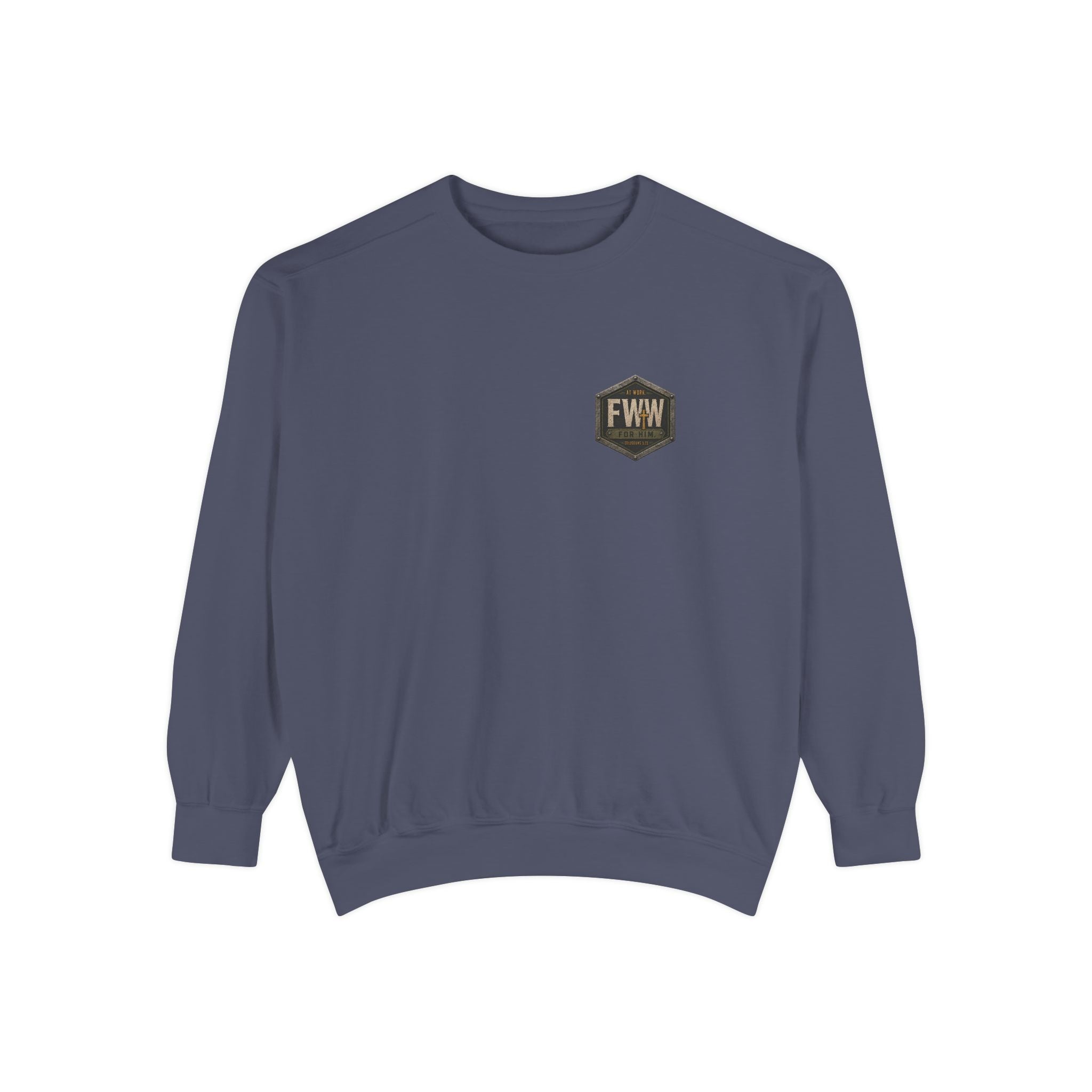 Calloused Hands. Clean Heart. | Colossians 3:22 Christian Crewneck | Faith Without Works