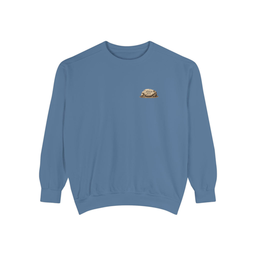 Choose This Day Sweatshirt — "Choose This Day Whom Ye Will Serve" Graphic Crewneck
