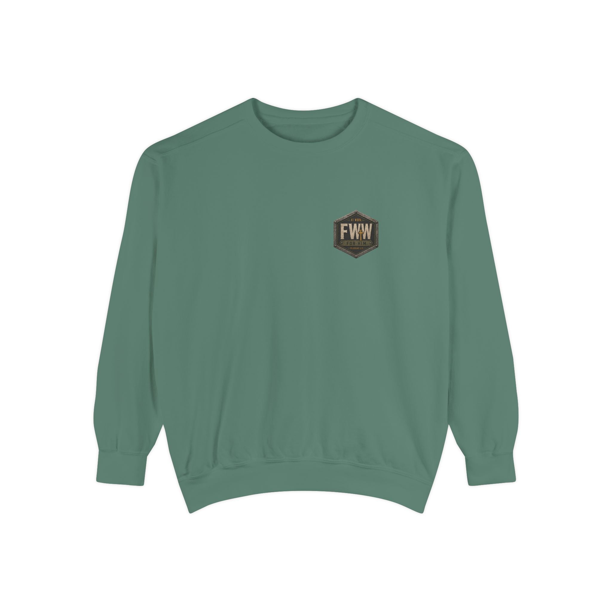 Calloused Hands. Clean Heart. | Colossians 3:22 Christian Crewneck | Faith Without Works