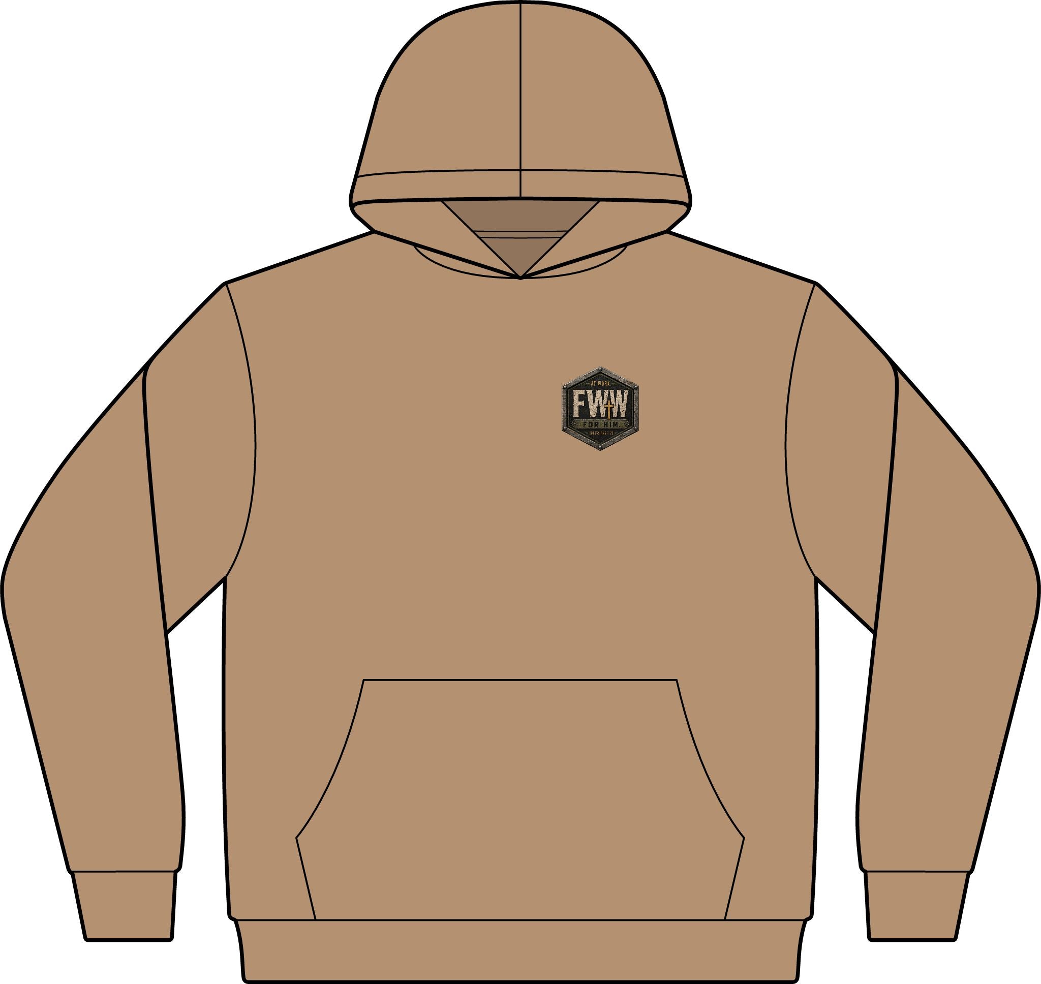 Steel-Toe Saint | Colossians 3:23 Christian Hoodie | Faith Without Works