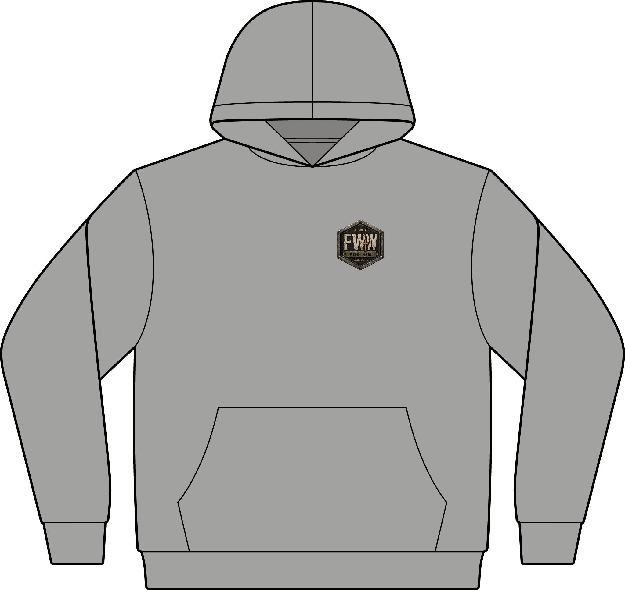 Steel-Toe Saint | Colossians 3:23 Christian Hoodie | Faith Without Works